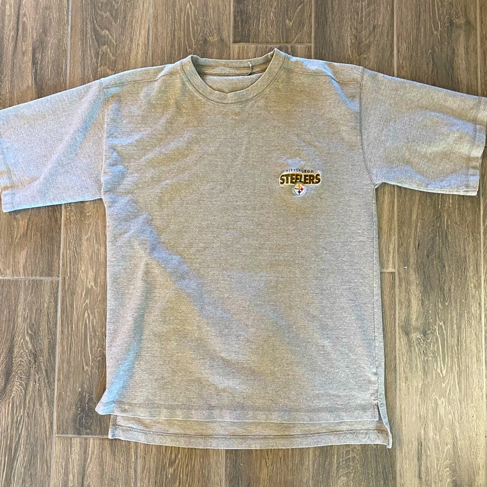 Steelers Vintage Gray Short Sleeve Tee